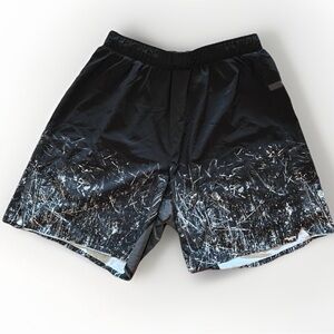 Lululemon Men’s Size Medium Running Activewear Shorts Black Gym Workout Shorts